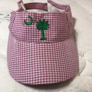 Carolina Pink Gingham Visor